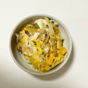 新玉ねぎ♪手作りつゆで♪カツ丼✧˖°